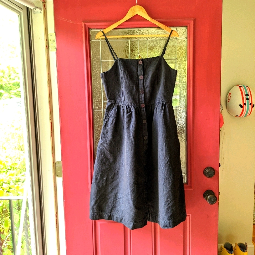 Black Linen Sundress by Gorman